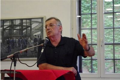 Ottmar Schreiner 2011 bei einer Diskussionsveranstaltung in St. Ingbert