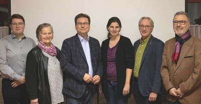 v.l.n.r.: Maximilian Raber, Marlis Bier, Sven Meier, Michaela Müller, Franz-Josef Mast, Siegfried Thiel