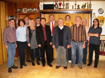 Der neugewählte Vorstand der SPD Rohrbach mit den den Gästen Christina Wieth und Sven Meier 